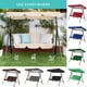 thumbnail image 4 of Billuyoard Columpio para 3 personas, cubierta de asiento superior, toldo para sombra de sol, patio, hamaca para césped, accesorios de toldo de Type3 NO3, 4 of 6