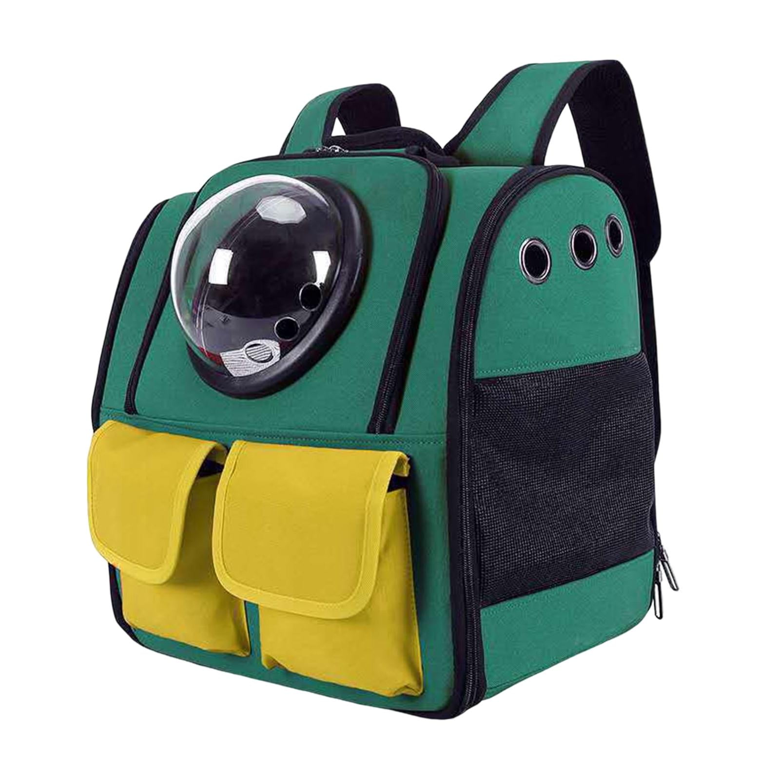 Bvdfgk Pet Carrier Backpack Dog Backpack Mesh Breathable Backpack Cat Dog Carrier Space Green