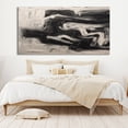 thumbnail image 2 of Large nordic white abstract wall white 3D texture painting white and brown painting modern living room abstract painting minimalist art,(91*183cm)36*72 Inches,Unstretched,Frameless, 2 of 4