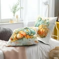 thumbnail image 5 of Thanksgiving Throw Pillow Covers 16x16 Inch Green Orange Fall Pumpkin Decorative Outdoor Throw Pillow Covers Autumn Cushion Covers for Couch Sofa Bed Home Fall Decor (Pack of 2), 5 of 7