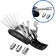 thumbnail image 3 of 16 In 1 Multifunctional Bicycle Repair Kit Bicycle Portable Folding Repair Tool, 3 of 5