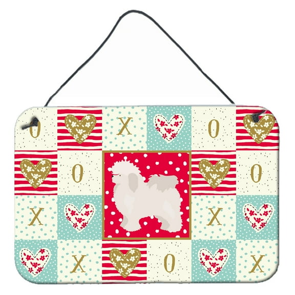 Carolines Treasures CK5815DS812 Bolognese Love Wall or Door Hanging Prints 8x12 multicolor