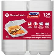 Hefty Supreme Foam 1 Compartment HLC (125 ct.)