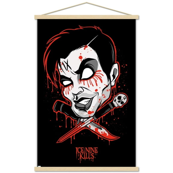 Ice Nine Kills - Red Wall Poster with Magnetic Frame, 22.375" x 34"