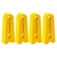 thumbnail image 2 of 4 almohadillas de silicona para cerradura de puerta de coche | Almohadillas protectoras que absorben los impactos y reducen el ruido | 10 x 42 mm, color negro, amarillo y rojo, 2 of 3