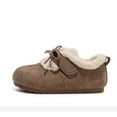 thumbnail image 5 of TMET Girls Kids Children Winter Boken Shoes Sweet Bow Princess Thick Warm Flat Sole Non-Slip Casual Footwear Brown Color Size 23 for Little Girls, 5 of 8