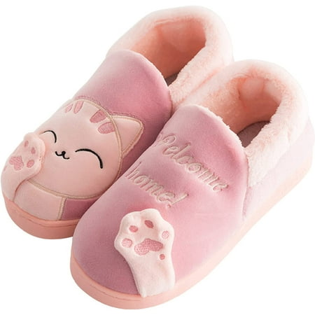 

PIKADINGNIS Women s Slippers Furry Slippers Lucky Cat Slippers Winter Slippers Warm Slippers Cartoon Slippers Animal Slippers Home Slippers Cute Slippers