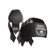 Harley-Davidson Men's Camo Willie G Skull Polyester One Size Headwrap - Black, Harley Davidson