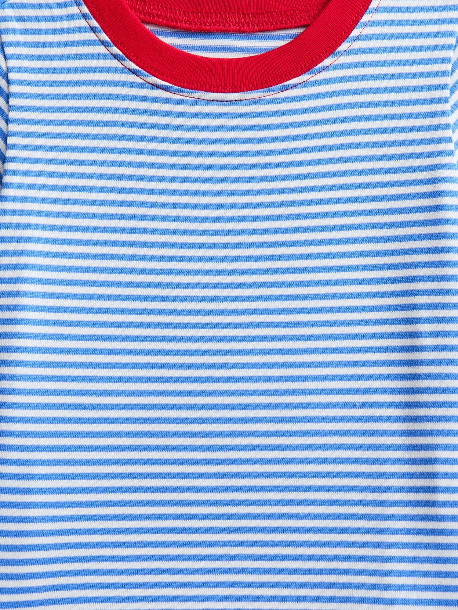 Wonder Nation Baby Boys Striped Tee with Short Sleeves, Sizes 0-24 Months