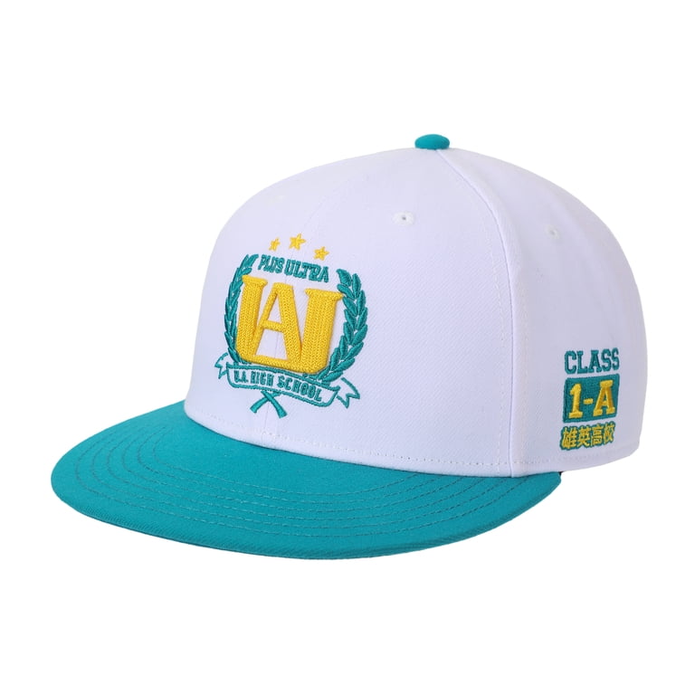 応援グッズ hatsu-hiro2512114 My Hero Academia U.A. High School Logo Adult White Snapback Hat