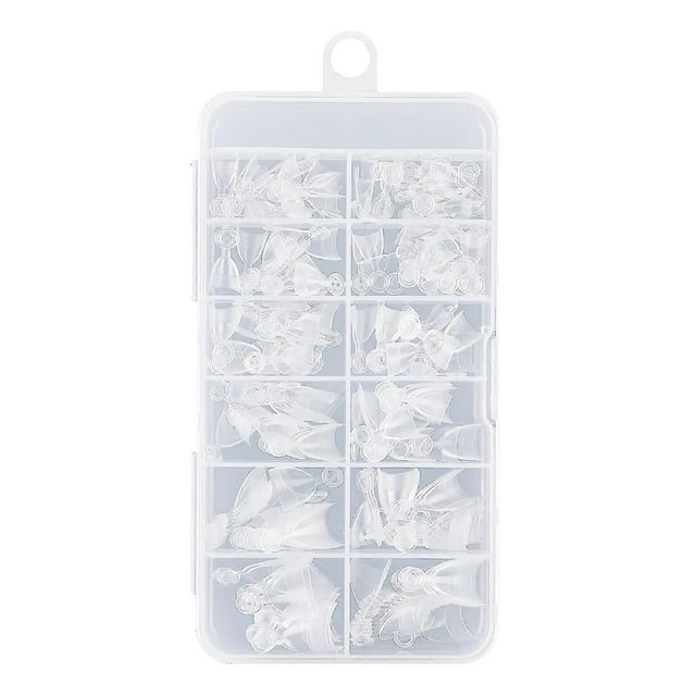 240x Half Cover False Nails Acrylic Nail Tips False Nails Tips Soft Gels Nails Tips Clear Nail Tips Press On Nails
