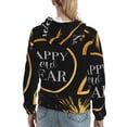 thumbnail image 7 of Sikiie 2025 New Year New Women's Casual Hoodies Long Sleeve Lightweight Pullover Tops Loose Sweatshirt-Large, 7 of 7