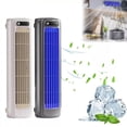 thumbnail image 1 of Constant Wind Tower Fan, Silent Desktop Turbine With Rechargeable High Capacity Battery, for Office and Kitchen Use, Gray, 1 of 7