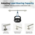 thumbnail image 4 of Barra Para Toallas De Níquel Cepillado Toalleros De 30 Pulgadas Para Baño Montado En La Pared Espesar Sus304 Acero Inoxidable Soporte Para Toallas De Mano Resistente Organizador Accesorios De Baño Lon, 4 of 5
