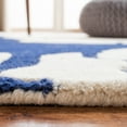 thumbnail image 5 of SAFAVIEH Cambridge Permelia Geometric Wool Area Rug, Navy/Ivory, 6' x 6' Square, 5 of 11