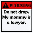 thumbnail image 2 of CafePress - Warning My Mommy Is A Lawyer Body Suit - Baby Light Bodysuit, Size Newborn - 24 Months, 2 of 4
