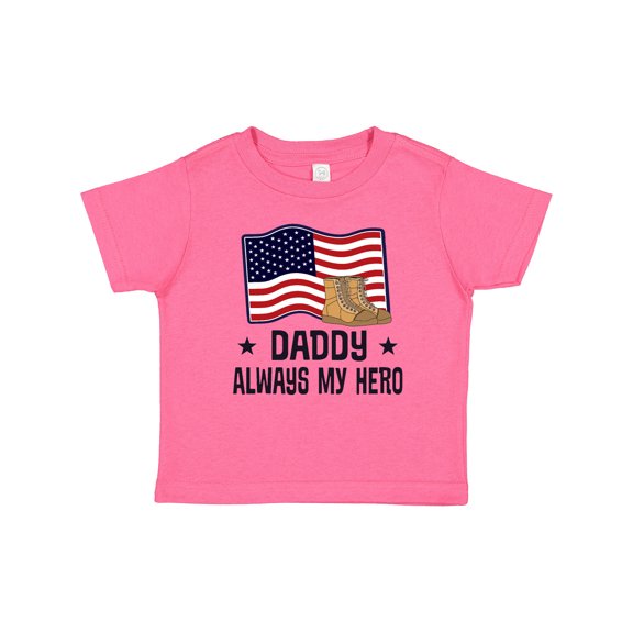 Inktastic Military Daddy Always My Hero Boys or Girls Baby T-Shirt