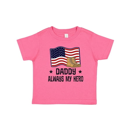 

Inktastic Military Daddy Always My Hero Gift Baby Boy or Baby Girl T-Shirt