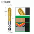 thumbnail image 1 of High Strength Rotary Rasp Drill Bit with Dual Slots 6 3mm Shank Diameter Double slot CX0820, 1 of 8
