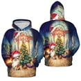 thumbnail image 3 of Merry Christmas Chihuahua Santa Hat Xmas Tree Winter Holiday All Over Print 3D Hoodie Unisex Merch Hoodies Dog Lover Gifts Idea - 01013, 3 of 6