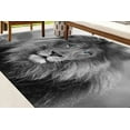 thumbnail image 2 of Entryway Rugs, Small Rugs, Animal Rugs, Dining Room Rug, Wild Lion Rug, Blue Eyed Lion Rug, Wild Lion Rug, Car Mat Rugs, Black and White Rug, 3.3'x6.5' - 100x200 cm, 2 of 8