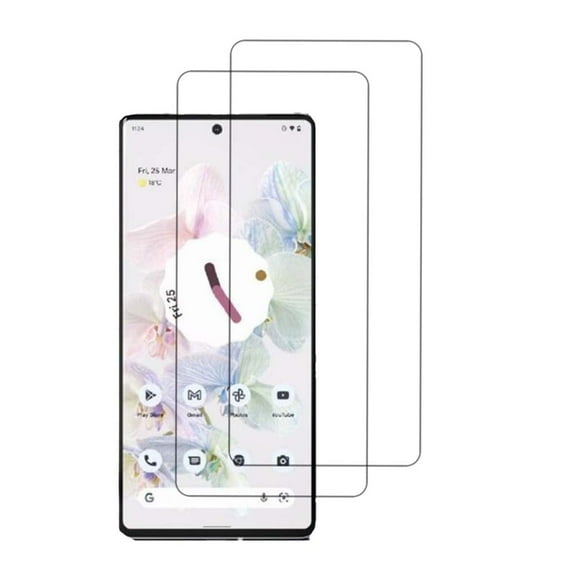 [2 Pack] Clear Tempered Glass Screen Protector Frontier Protective Protector for Google Pixel 7 2022