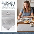 thumbnail image 4 of Unique Bargains 4Pcs Rustic Cotton Linen Blend Placemats Light Gray 15.7x11.8inch, 4 of 6