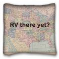 thumbnail image 1 of RYLABLUE Polly Vintage Map Rv There Yet Throw Pillow Case Cases Cover Cushion Covers Sofa Size 18x18 Inches Two Side, 1 of 1
