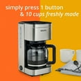 Krups Simply Brew Stainless Steel Drip Coffee Maker 10 Cup 900 Watts