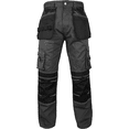 thumbnail image 4 of Men’s Heavy Duty Work Pants – Cordura Knee Utility Trousers for Construction with Multiple Pockets Grey, 4 of 6