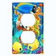 thumbnail image 2 of Metal Light Switch Plate Cover Colorful Ocean Coral Reef, 2 of 13