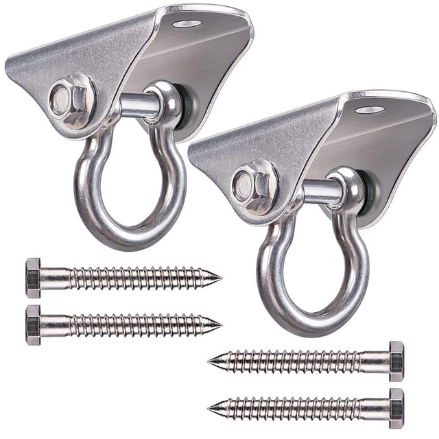 Colgadores para columpios SELEWARE de acero inoxidable, 2 unidades, resistentes