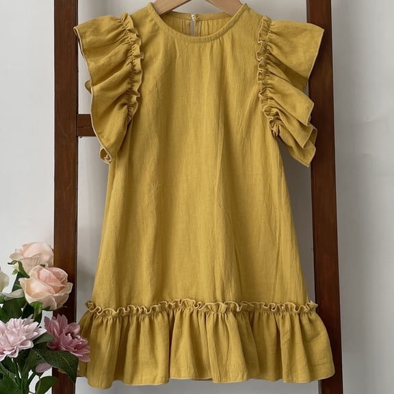 Girl Dress Floral Birthday Girl Dress Baby Girls Formal Dresses 6-12 Months