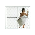 thumbnail image 5 of Finesse Bypass Bath Door, Nickel, Lake Mist Glass, 70.93" H x 47.63" W, Tub Door, Bypass, Brass, 5 of 5