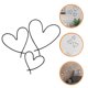 thumbnail image 3 of KAKOWELY 3 piezas de decoración de pared con forma de corazón de metal, 3 of 5