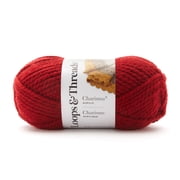 Loops & Threads Charisma Yarn, Soft Bulky Weight Acrylic for Quick Knitting, Assorted Colors, 3.5 oz., 6-Pack
