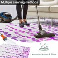 thumbnail image 5 of Purple Outdoor Rug for Patio/Deck/Porch, Non-Slip Large Area Rug 4 x 6 Ft, Polka Dots Watercolor Abstract Art Indoor Outdoor Rugs Washable Area Rugs, Reversible Camping Rug Carpet Runner, 5 of 8