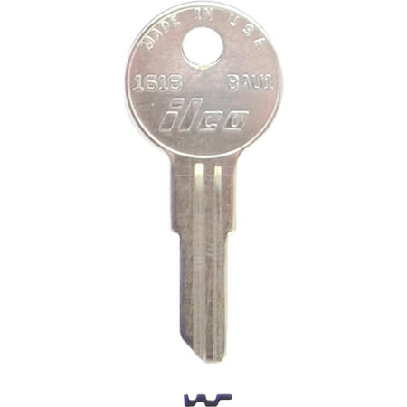 Ilco Nickel/ Brass Bauer Lock Key Blank - Pack of