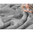 thumbnail image 3 of 35x70 Jumbo Large Bath Towels, 600 GSM 100% Cotton Turkish Bath Sheet, Oversized Luxury Bath Towels for Bathroom Beach and Pool, Light Grey, 3 of 5