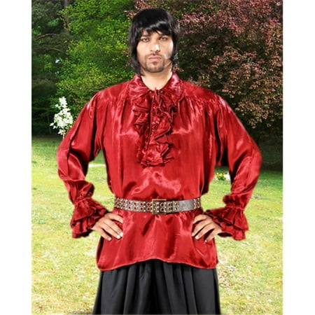 The Pirate Dressing C1035 Campbell Renaissance Shirt, Red -