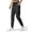 Black, variant on Womens Athletic Pants Yoga Joggers for Women Workout Track Travel Lounge Pants with Pockets