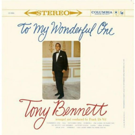 Tony Bennett - To My Wonderful One - Easy Listening - CD