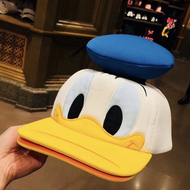 Gorra con visera de pato Donald Fauntleroy, gorro de dibujos animados Don recorte, sombrero de viaje para el sol, regalos para niños y niñas