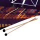 thumbnail image 4 of Mazo de goma de 2 piezas con de mango de madera, mazo de tambor de acero, palos de Glockenspiel para practicantes, tambores etéreos para niños, 4 of 8