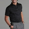 thumbnail image 2 of Sngxgn Men's Polo Shirt Short Sleeve Shirts Golf Shirt(Black,L), 2 of 5