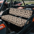 thumbnail image 3 of ZIATUBLES 2-Piece Vintage Leopard Print UTV Seat Covers – Universal Fit, Scratch-Resistant Polyester Protector Set for Kawasaki Mule 3000/3010/3020 Bench Seats, Easy Installation & Clean, 3 of 8