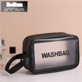 thumbnail image 1 of Neceser de viaje portátil para mujer, bolsa de almacenamiento de maquillaje impermeable transparente, organizador de cosméticos de gran capacidad, estuche de belleza qiuyongming unisex, 1 of 2