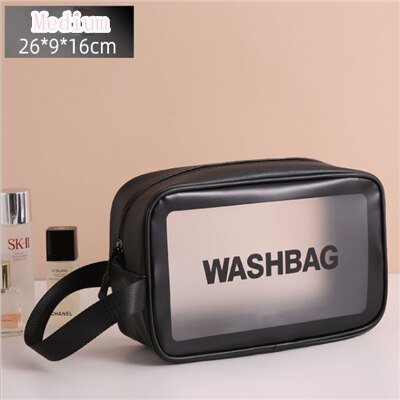 Neceser de viaje portátil para mujer, bolsa de almacenamiento de maquillaje impermeable transparente, organizador de cosméticos de gran capacidad, estuche de belleza qiuyongming unisex