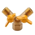thumbnail image 1 of Adaptador de Grifo Doble de 2 VíAs Adaptador de Grifo de Riego para JardíN Exterior de 1/2 Pulgada y Divisor de Manguera, 1 of 1