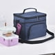 thumbnail image 4 of Guardurnaity Bolsa de almuerzo con cremallera, bolsas enfriadoras de alimentos de papel de aluminio, almacenamiento de Picnic, gran capacidad, contenedor Bolsas de mensajero y de hombro Azul marino Guardurnaity AP012493-03, 4 of 6